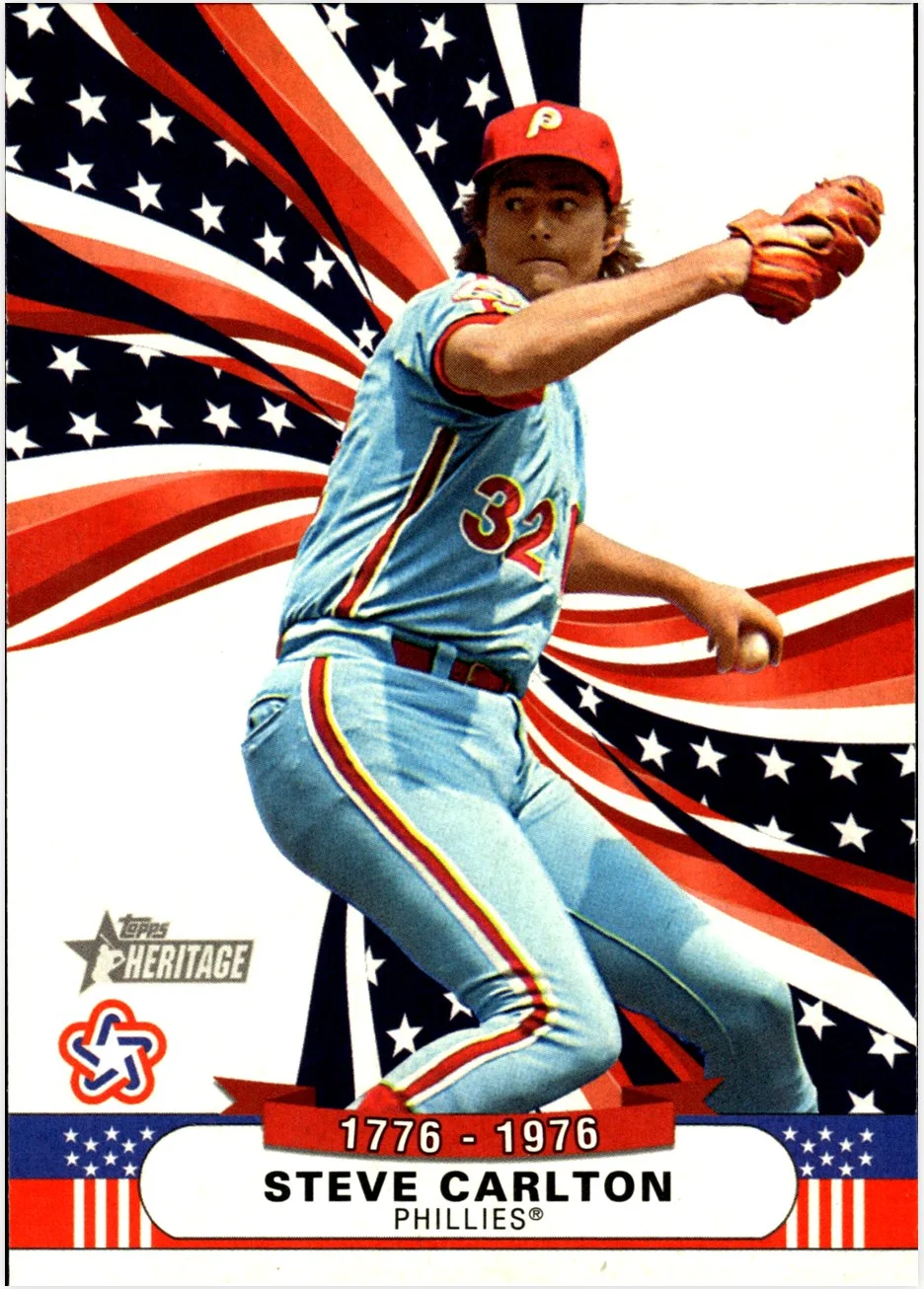 Steve Carlton 2025 Topps Heritage #BS-5 Bicentennial Stars baseball card - Front