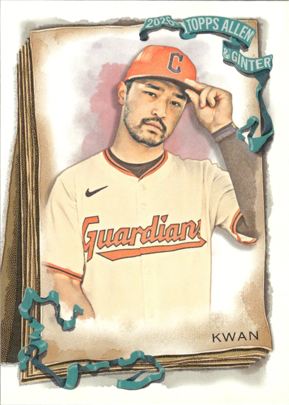 Steven Kwan #220 2026 Topps Allen & Ginter trading card - Front