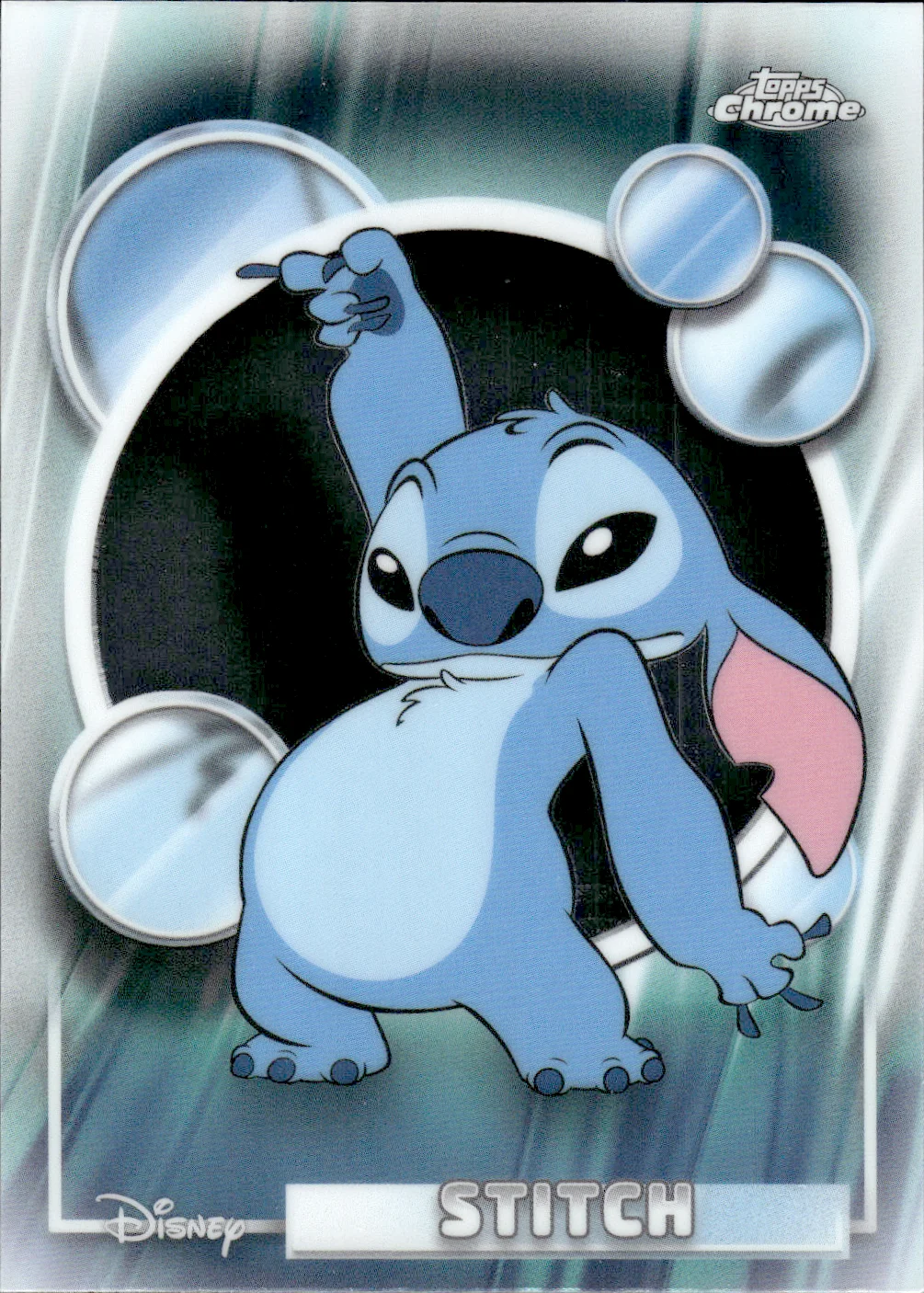 Stitch #150 2026 Topps Chrome Disney trading card - Front