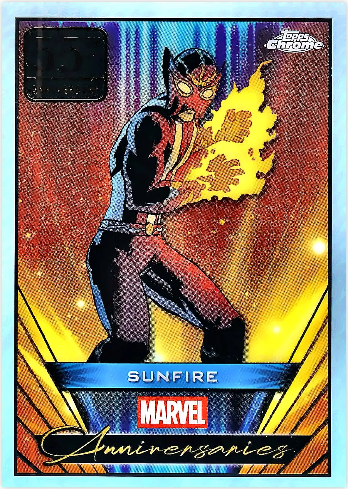 Sunfire 2025 Topps Chrome Marvel #MA-10 Marvel Anniversaries trading card - Front