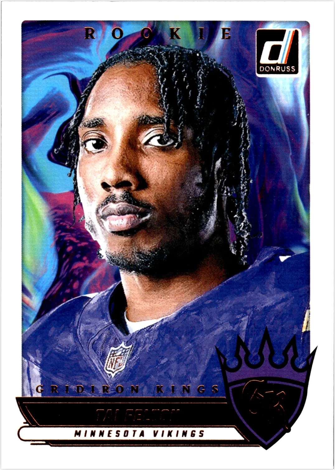 Tai Felton 2025 Donruss #RGK-TAF Rookie Gridiron Kings football rookie card - Front