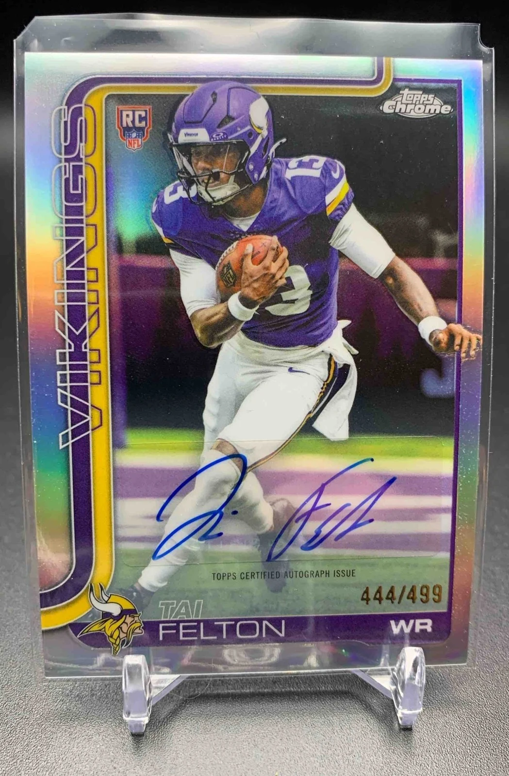 Tai Felton 2025 Topps Chrome Football card