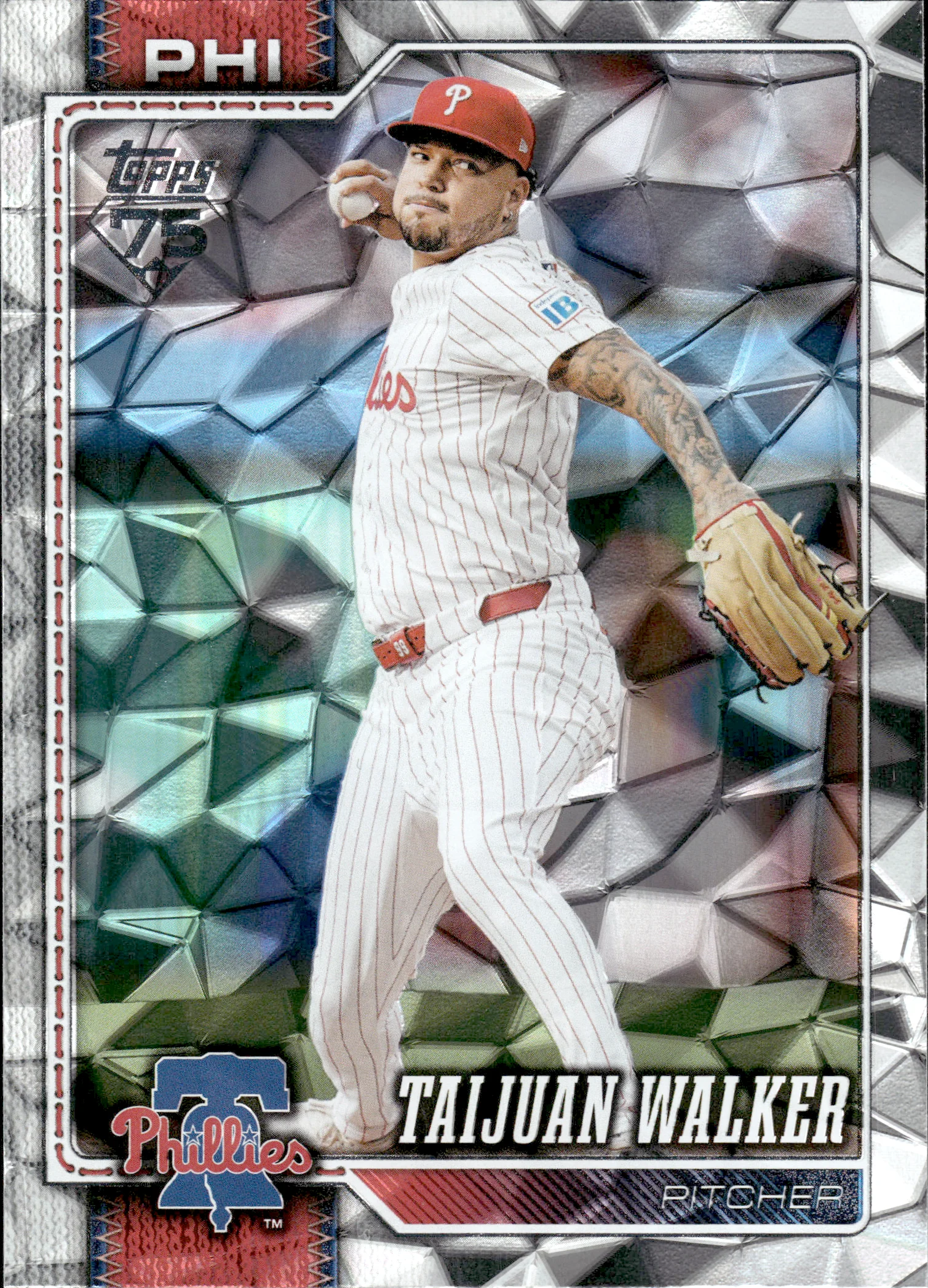 Taijuan Walker #384 Diamonte Foil 2026 Topps Series 2 Baseball baseball card - Front