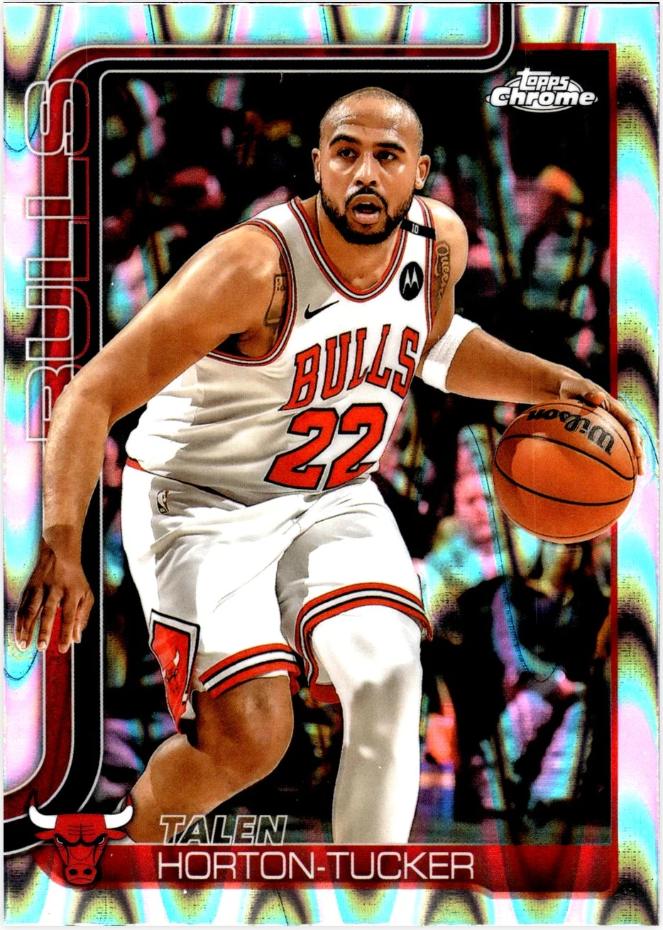 Talen Horton-Tucker 2025-26 Topps Chrome #10 RayWave Refractor basketball card - Front