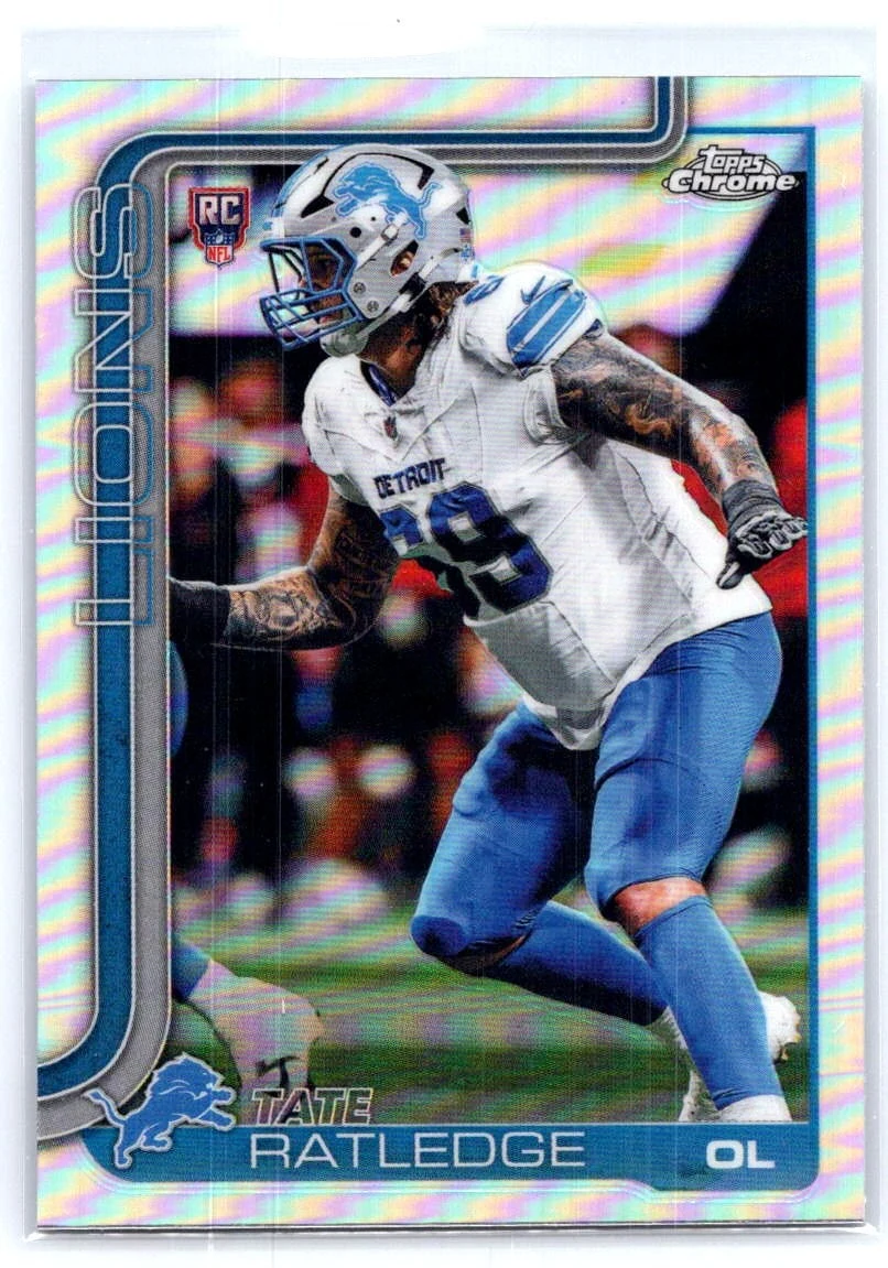 Tate Ratledge 2025 Topps Chrome Football card