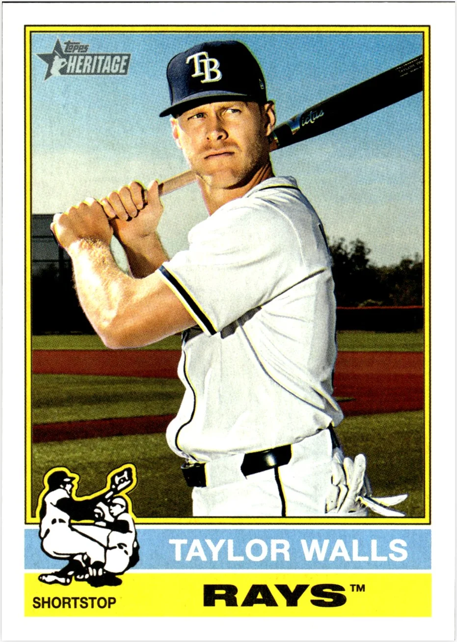 Taylor Walls 2025 Topps Heritage #610 baseball card - Front