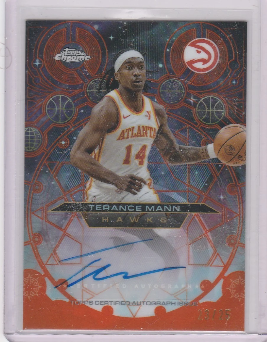 Terance Mann 2025-26 Topps Chrome card