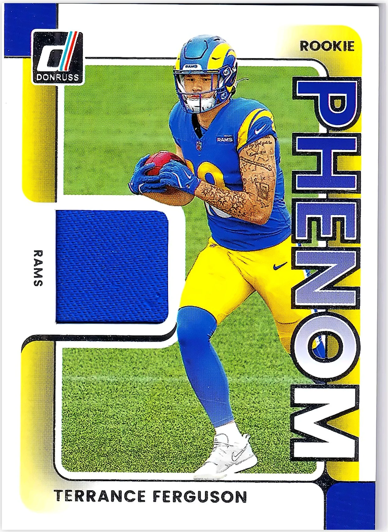 Terrance Ferguson 2025 Donruss #RPJ-TFN Rookie Phenom Jerseys football card - Front