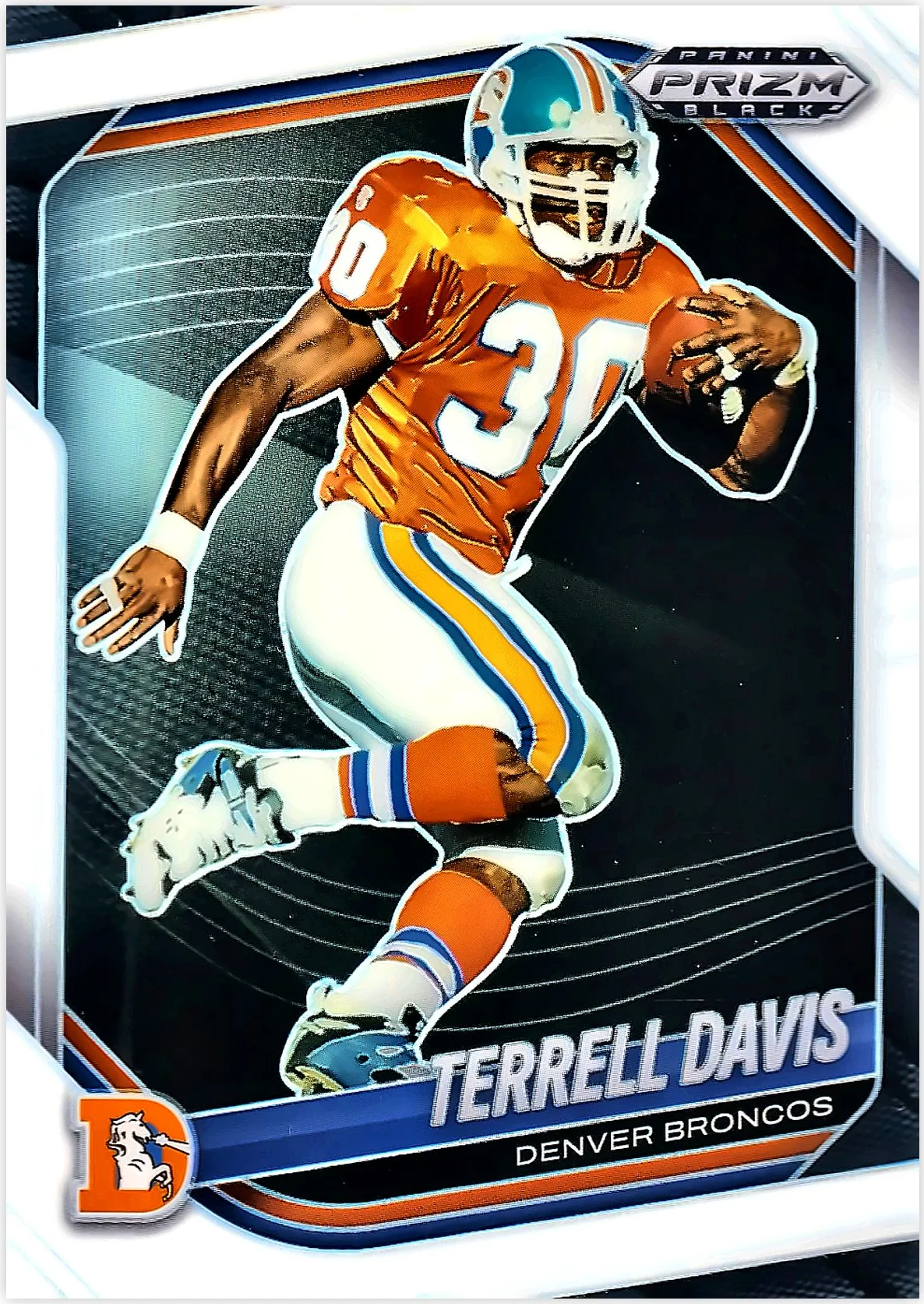 Terrell Davis 2025 Panini Prizm Black #51 Prizms White football card - Front