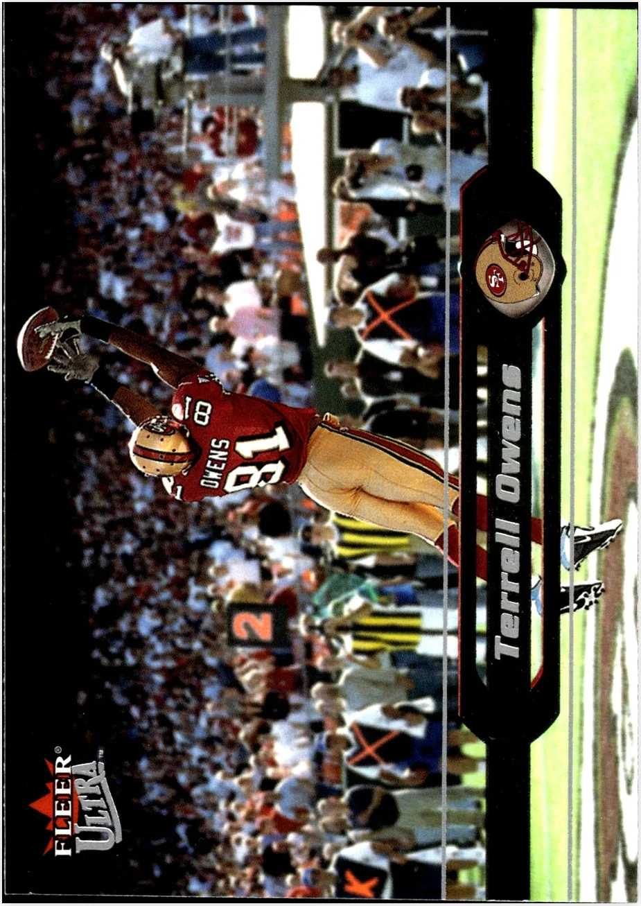 Terrell Owens 2002 Ultra #112 football card - Front