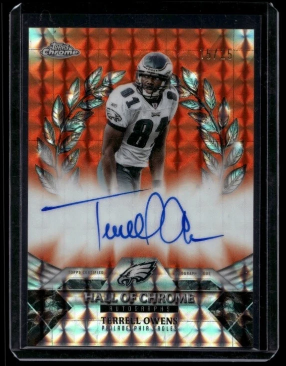 Terrell Owens 2025 Topps Chrome Football card