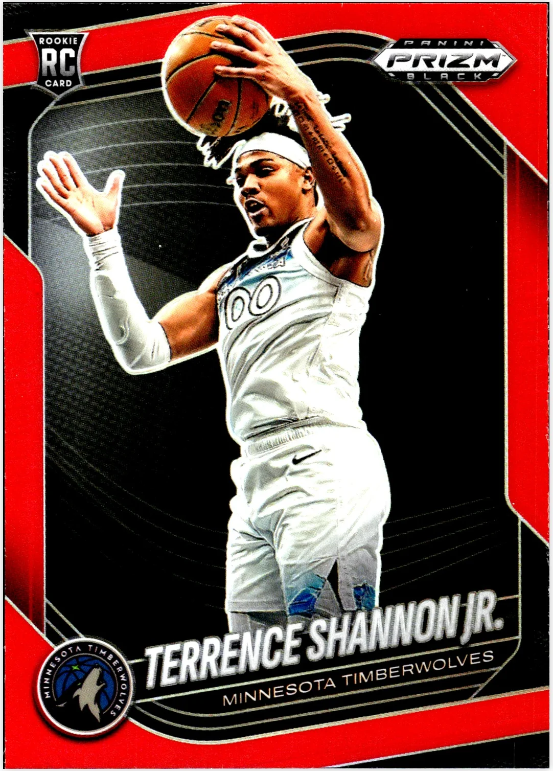 Terrence Shannon Jr. 2024-25 Panini Prizm Black #37 Red basketball rookie card - Front