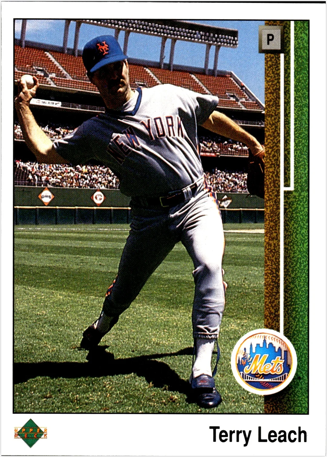 Terry Leach 1989 Upper Deck #288 baseball card - Front