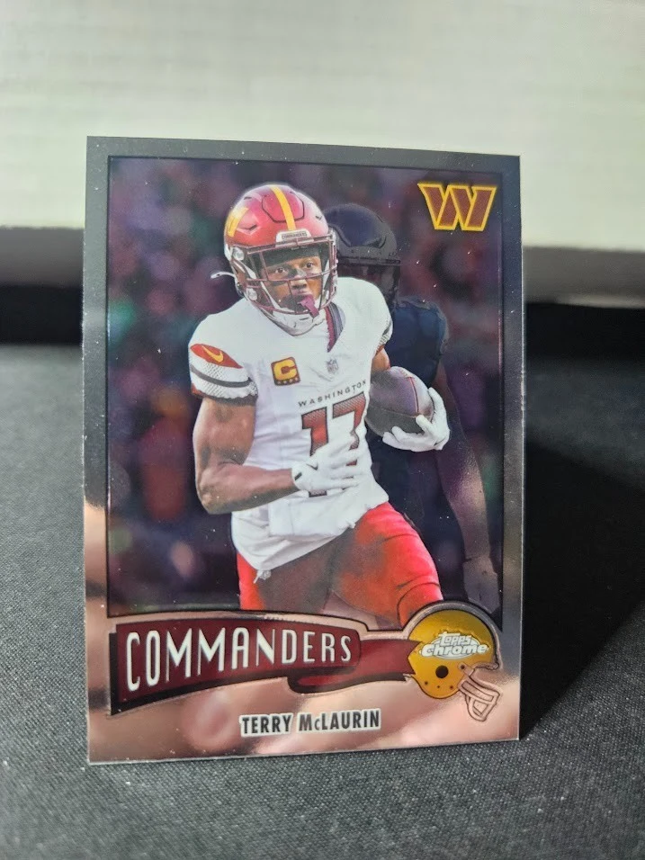 Terry McLaurin 2025 Topps Chrome Football card