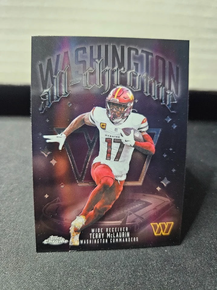 Terry McLaurin 2025 Topps Chrome Football card