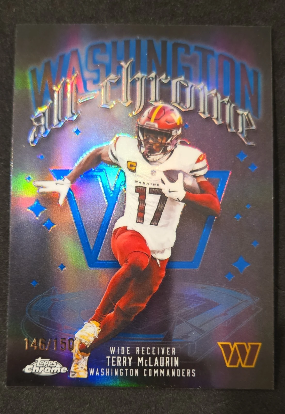 Terry McLaurin 2025 Topps Chrome Football card