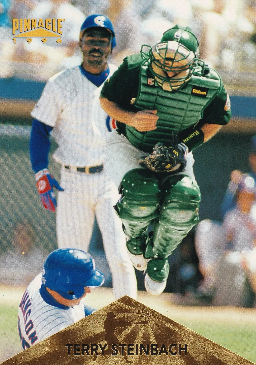 Terry Steinbach 1996 Pinnacle #284 Foil baseball card - Front