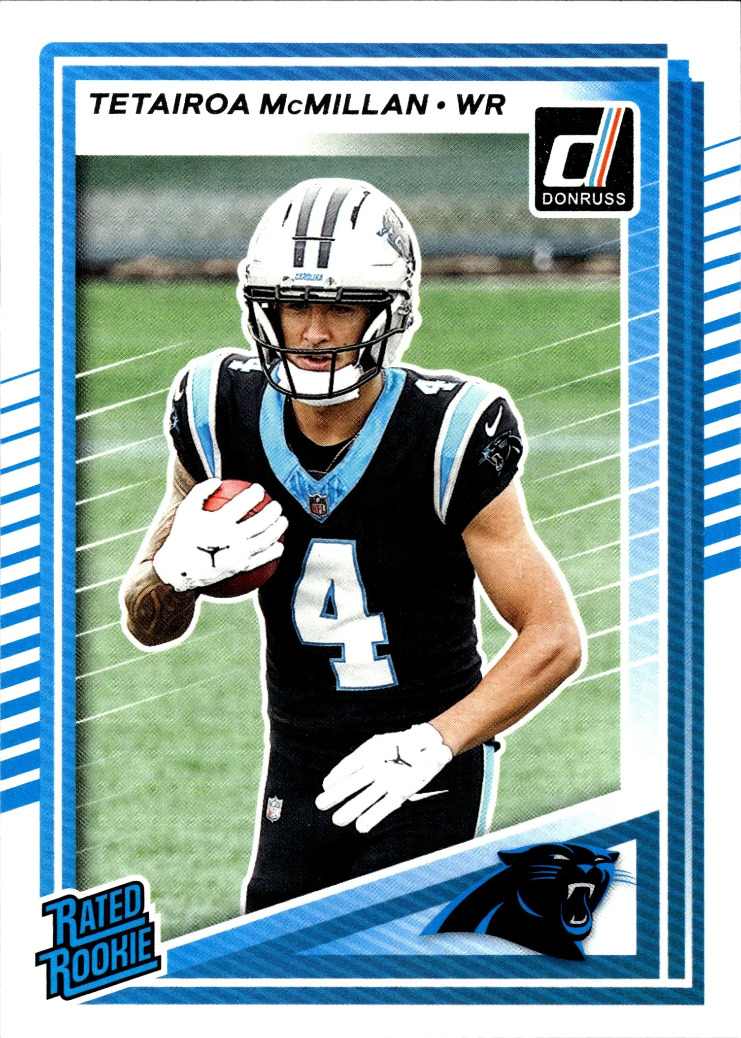 Tetairoa McMillan 2025 Donruss #314 football rookie card - Front