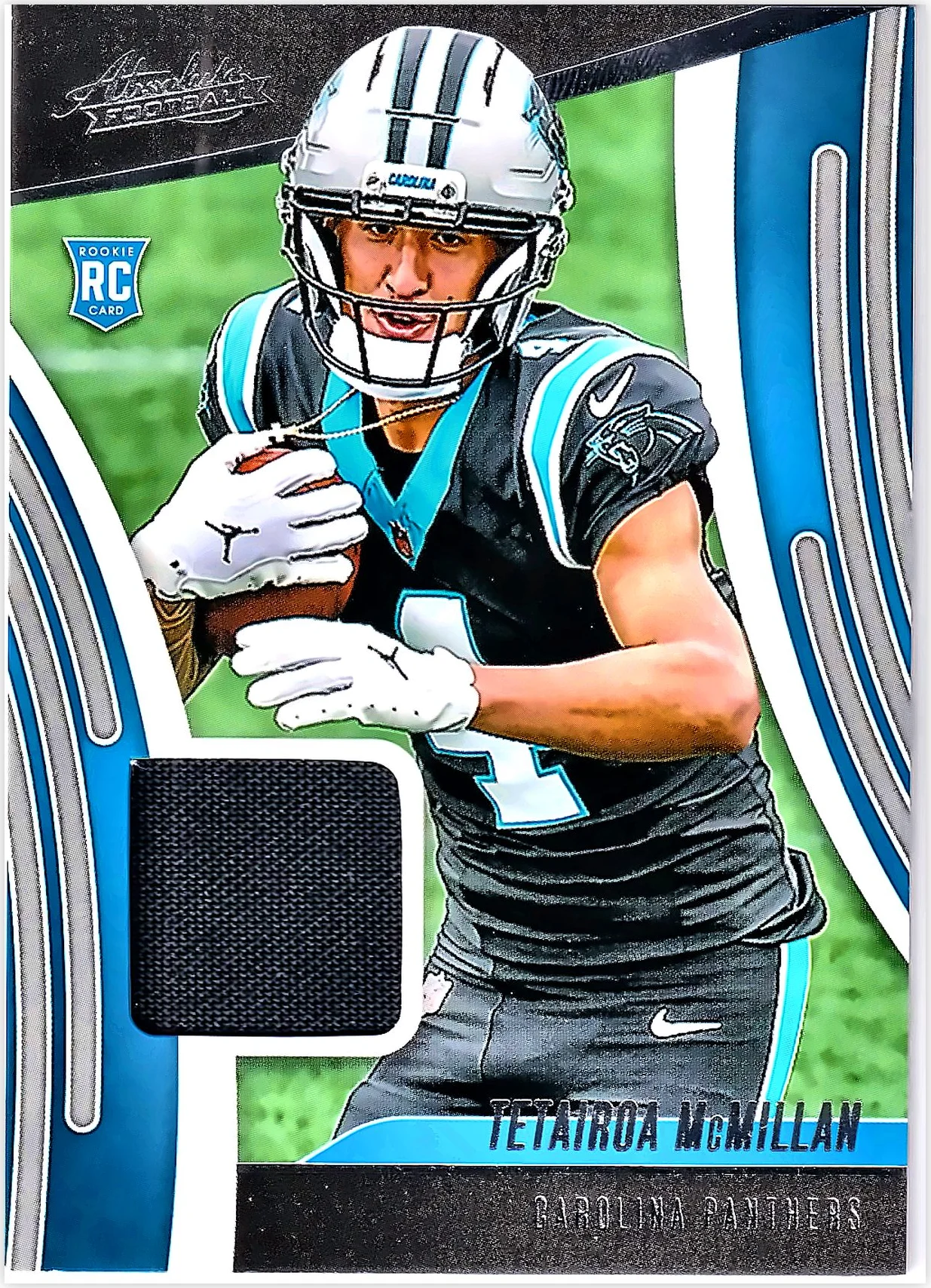 Tetairoa McMillan 2025 Panini Absolute #ARM-TMN Absolute Rookie Materials football card - Front