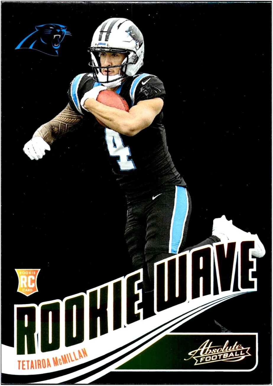 Tetairoa McMillan 2025 Panini Absolute #RW-TMN Rookie Wave football card - Front