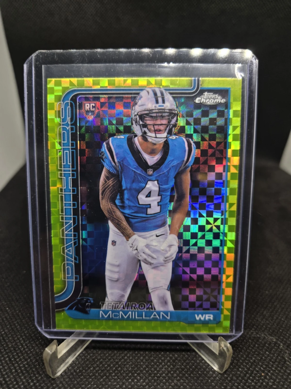 Tetairoa McMillan 2025 Topps Chrome Football card
