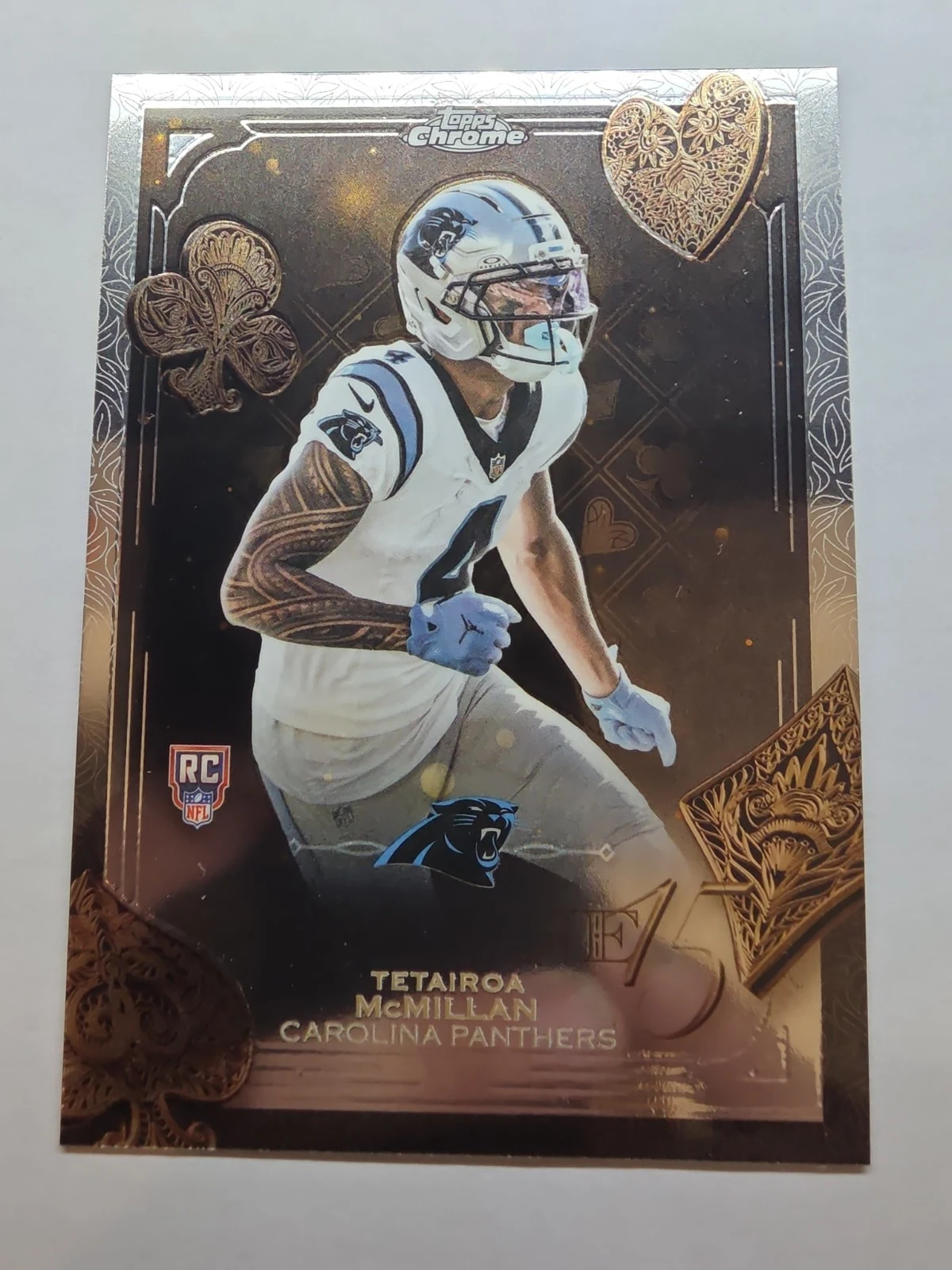 Tetairoa McMillan 2025 Topps Chrome Football card