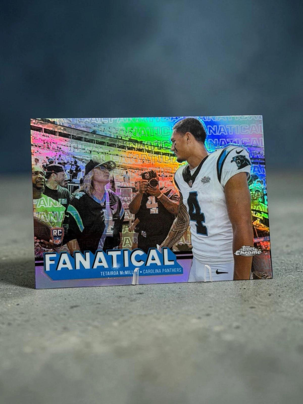 Tetairoa McMillan 2025 Topps Chrome Football card