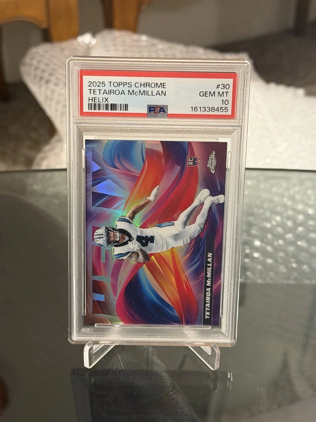 Tetairoa McMillan 2025 Topps Chrome Football card