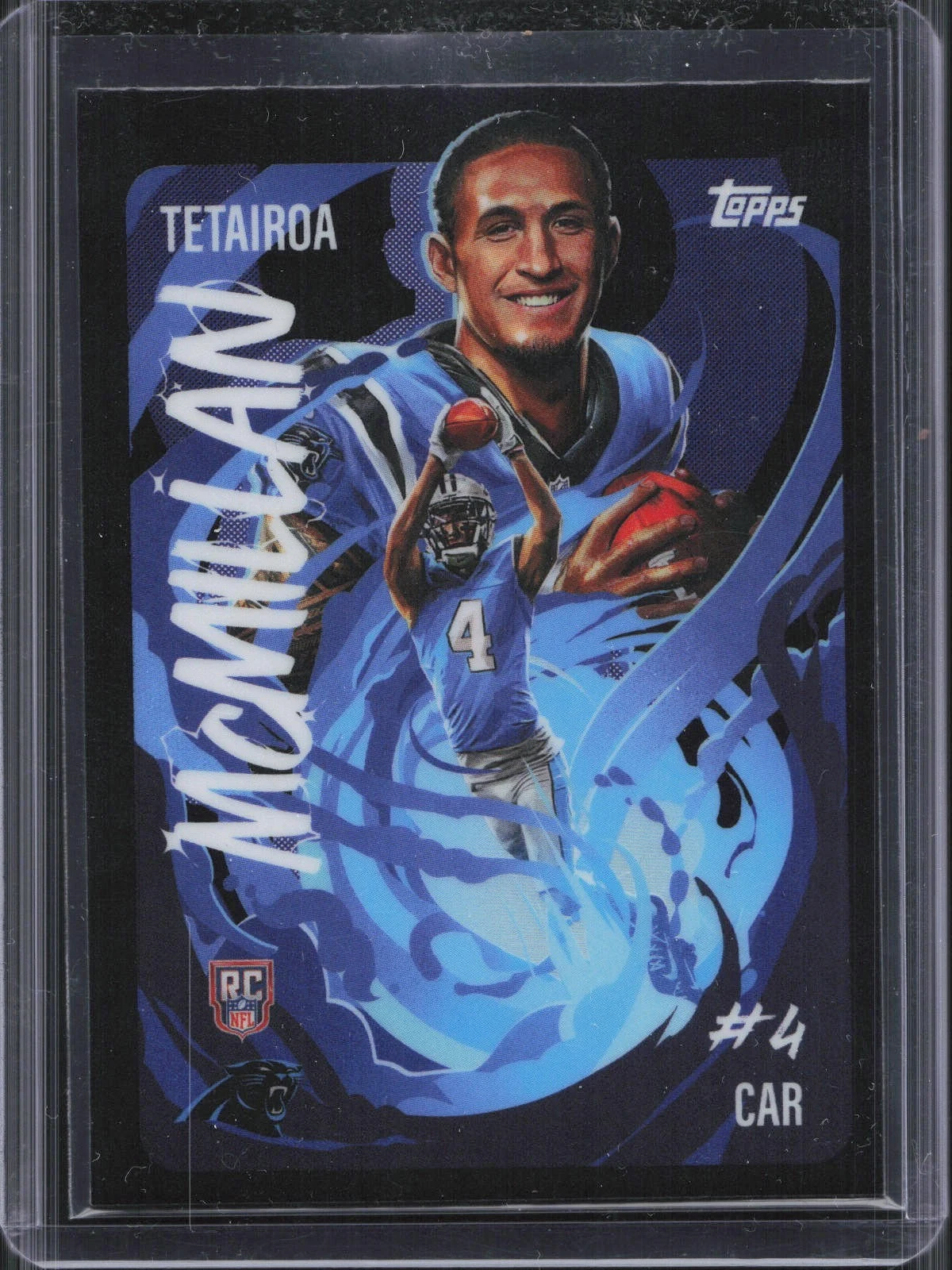 Tetairoa McMillan 2025 Topps Chrome Football card