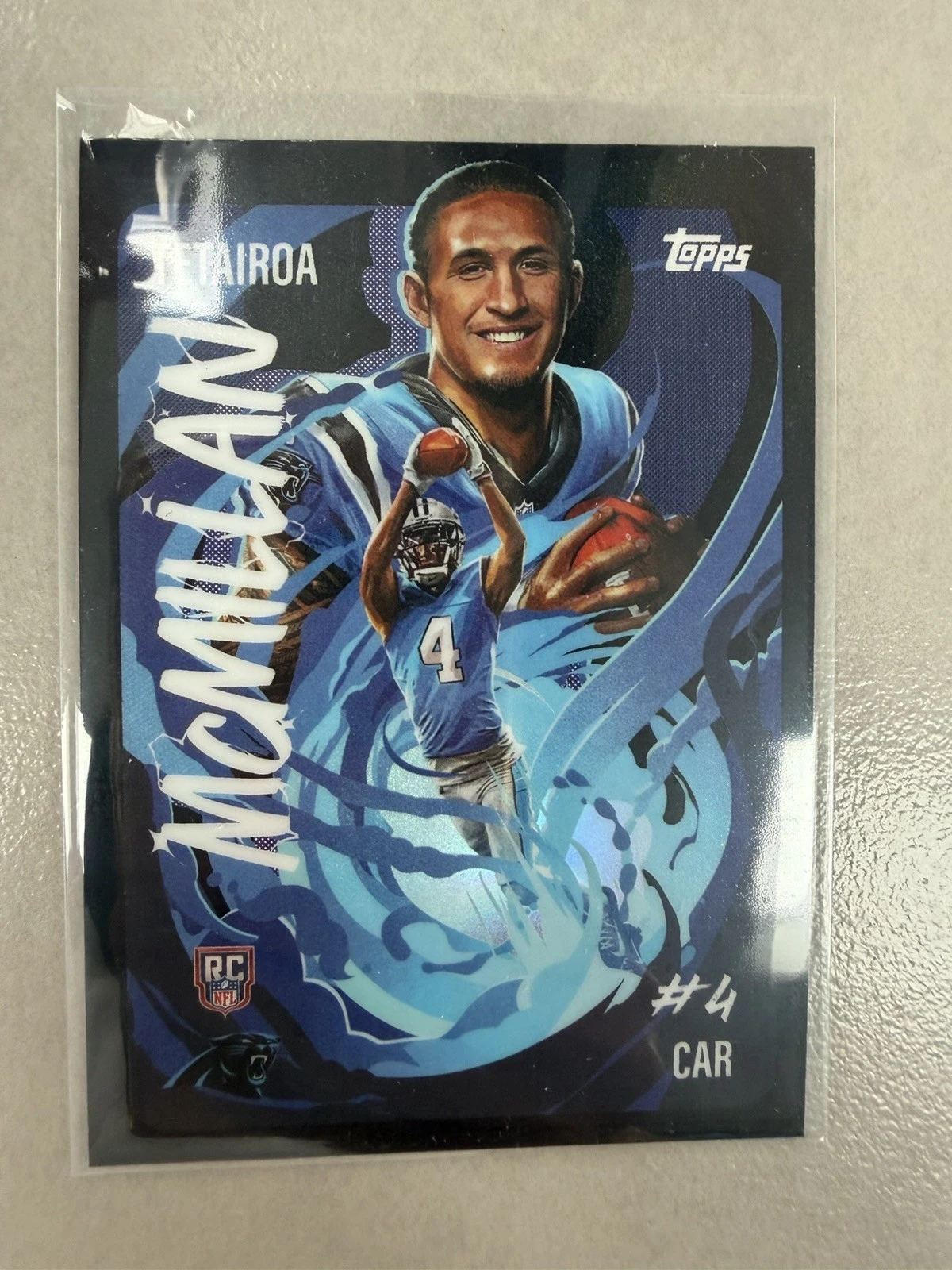 Tetairoa McMillan 2025 Topps Chrome Football card