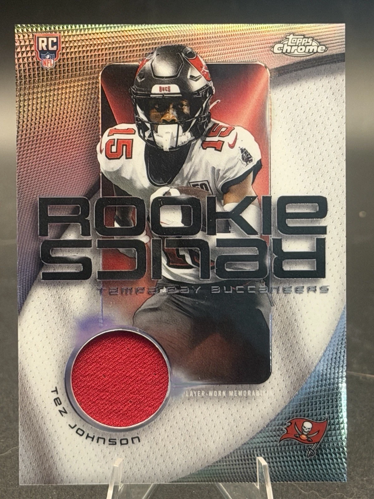 Tez Johnson 2025 Topps Chrome Football card