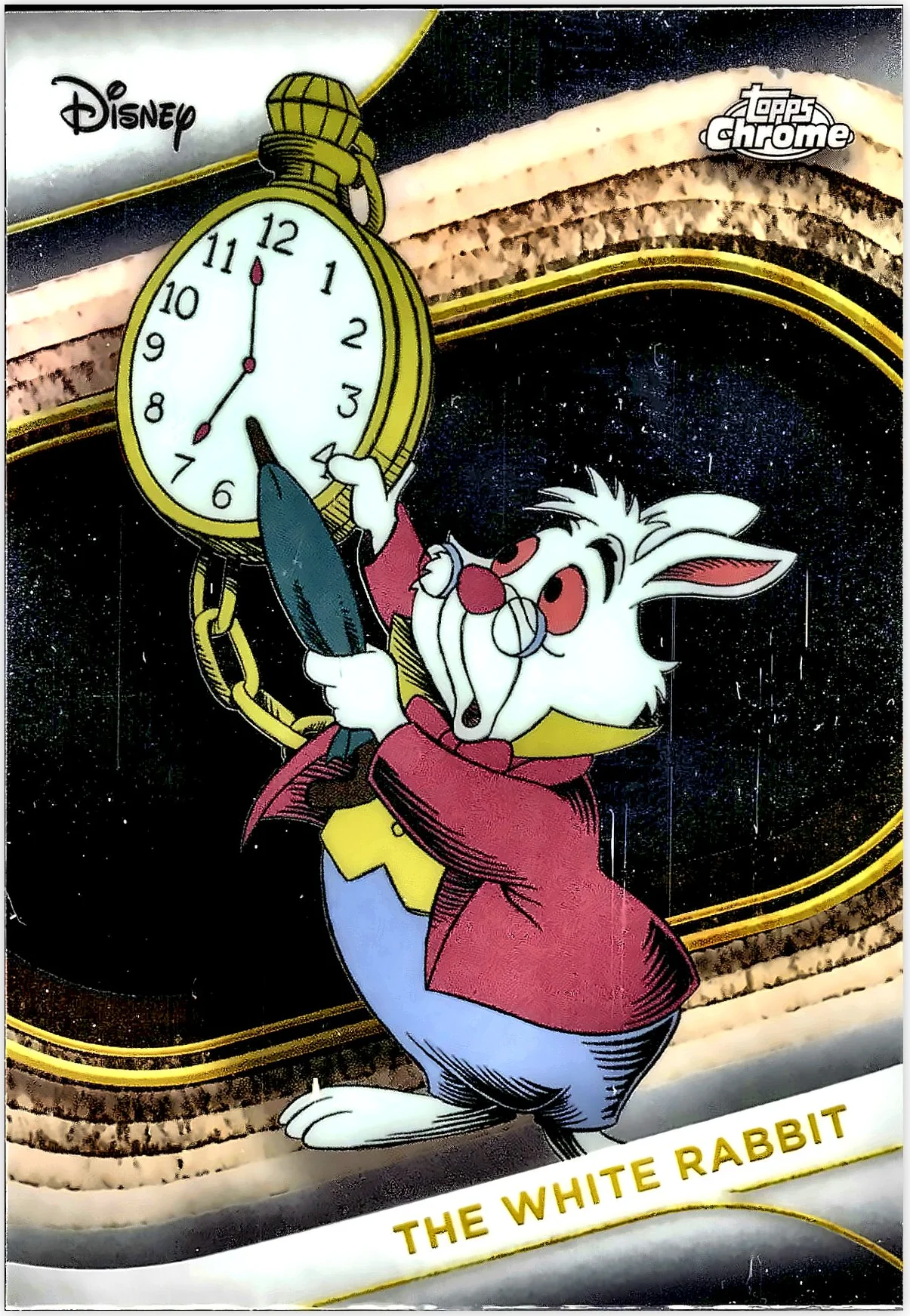 The White Rabbit 2025 Topps Chrome Disney #180 trading card - Front