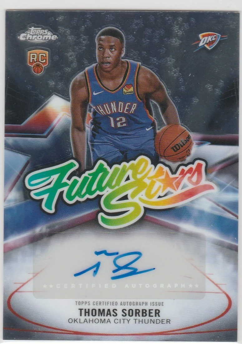 Thomas Sorber 2025 Topps Chrome Basketball card