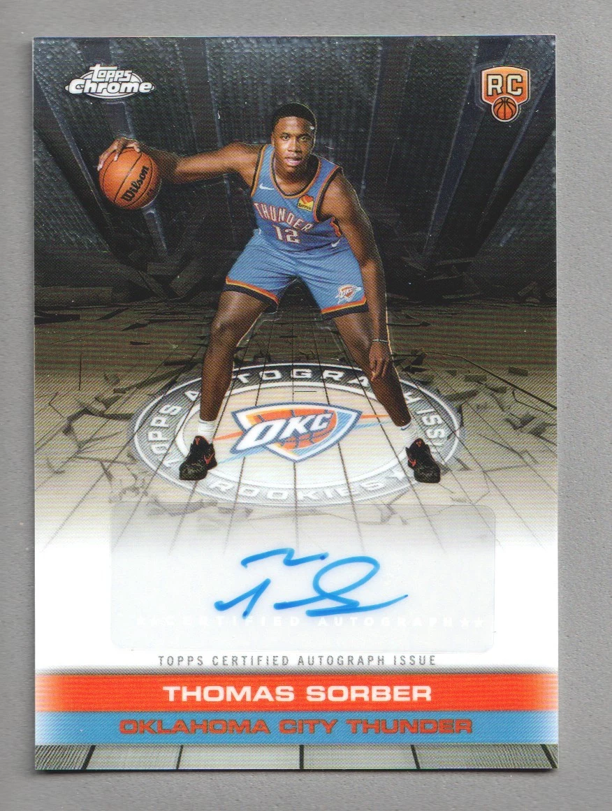 Thomas Sorber 2025 Topps Chrome Basketball card