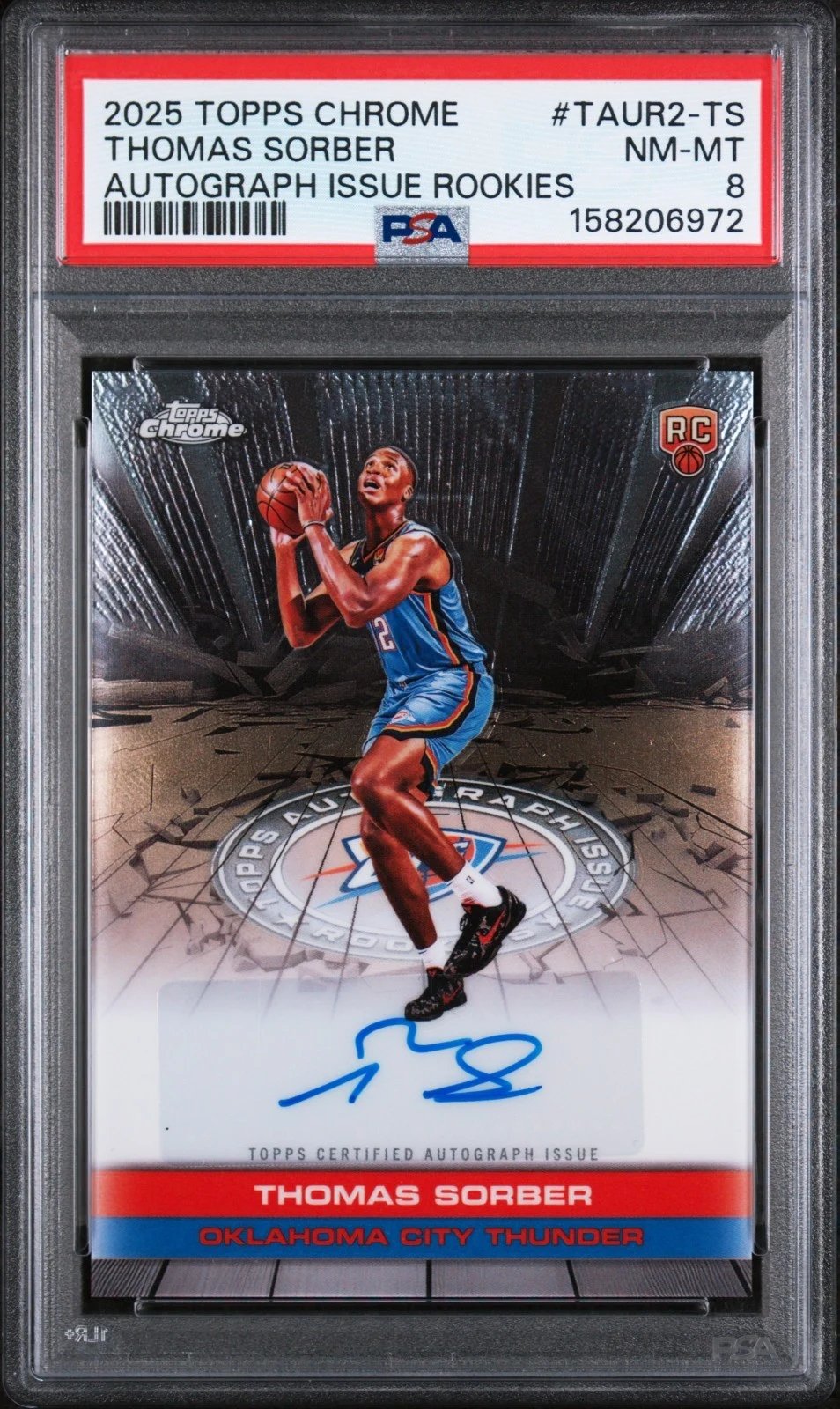 Thomas Sorber 2025 Topps Chrome Basketball card