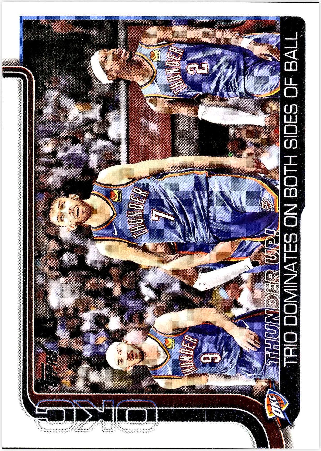 Thunder Up!: Trio Dominates On Both Sides Of Ball 2025-26 Topps #288 basketball card - Front