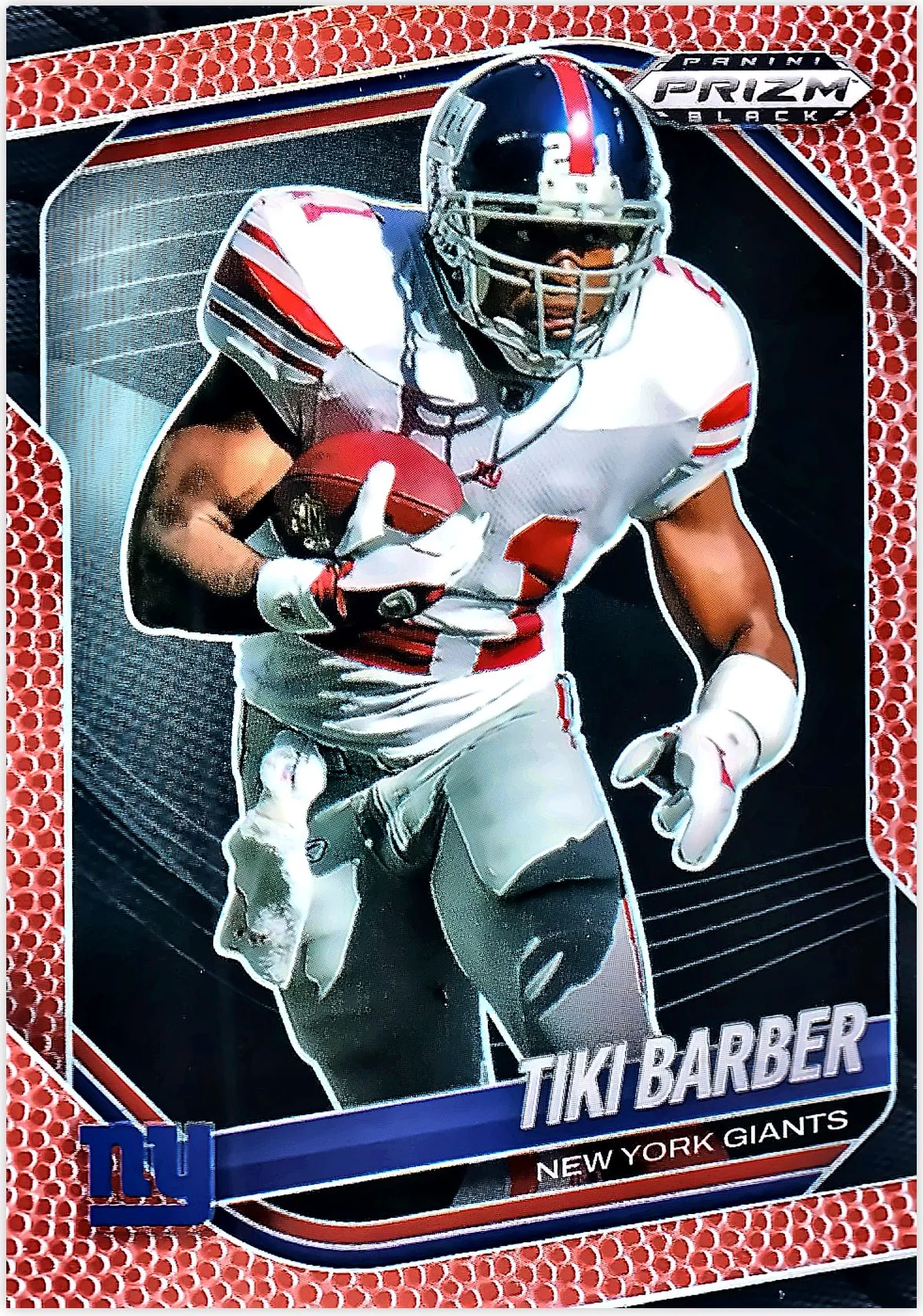 Tiki Barber 2025 Panini Prizm Black #104 Prizms Football football card - Front
