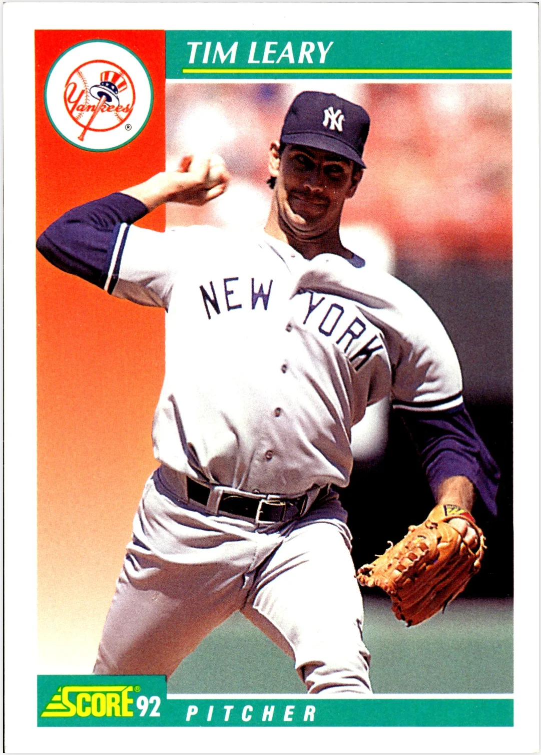 Tim Leary 1992 Score #286 baseball card - Front