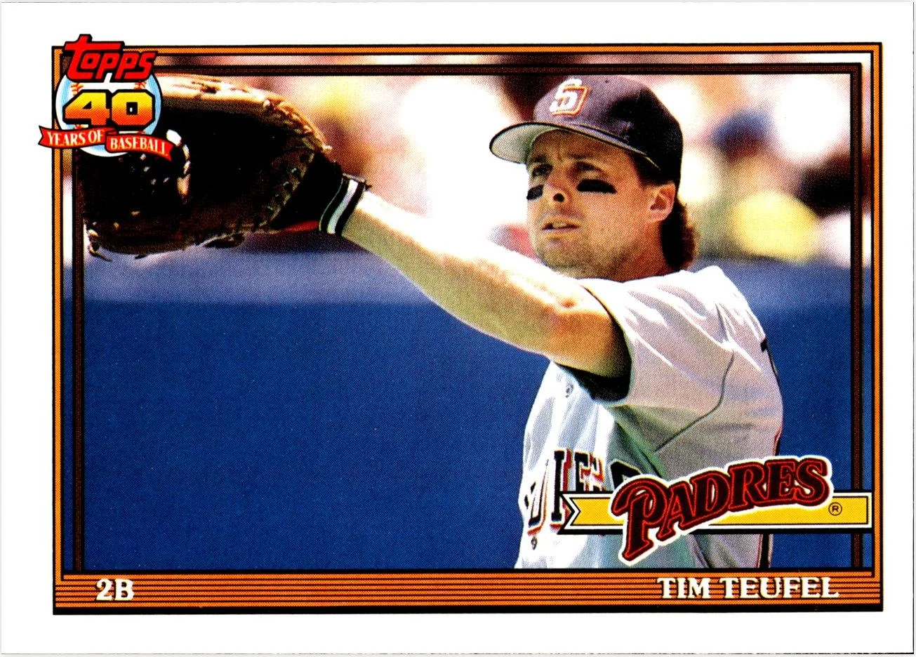Tim Teufel 1991 Topps Traded #120T baseball card - Front