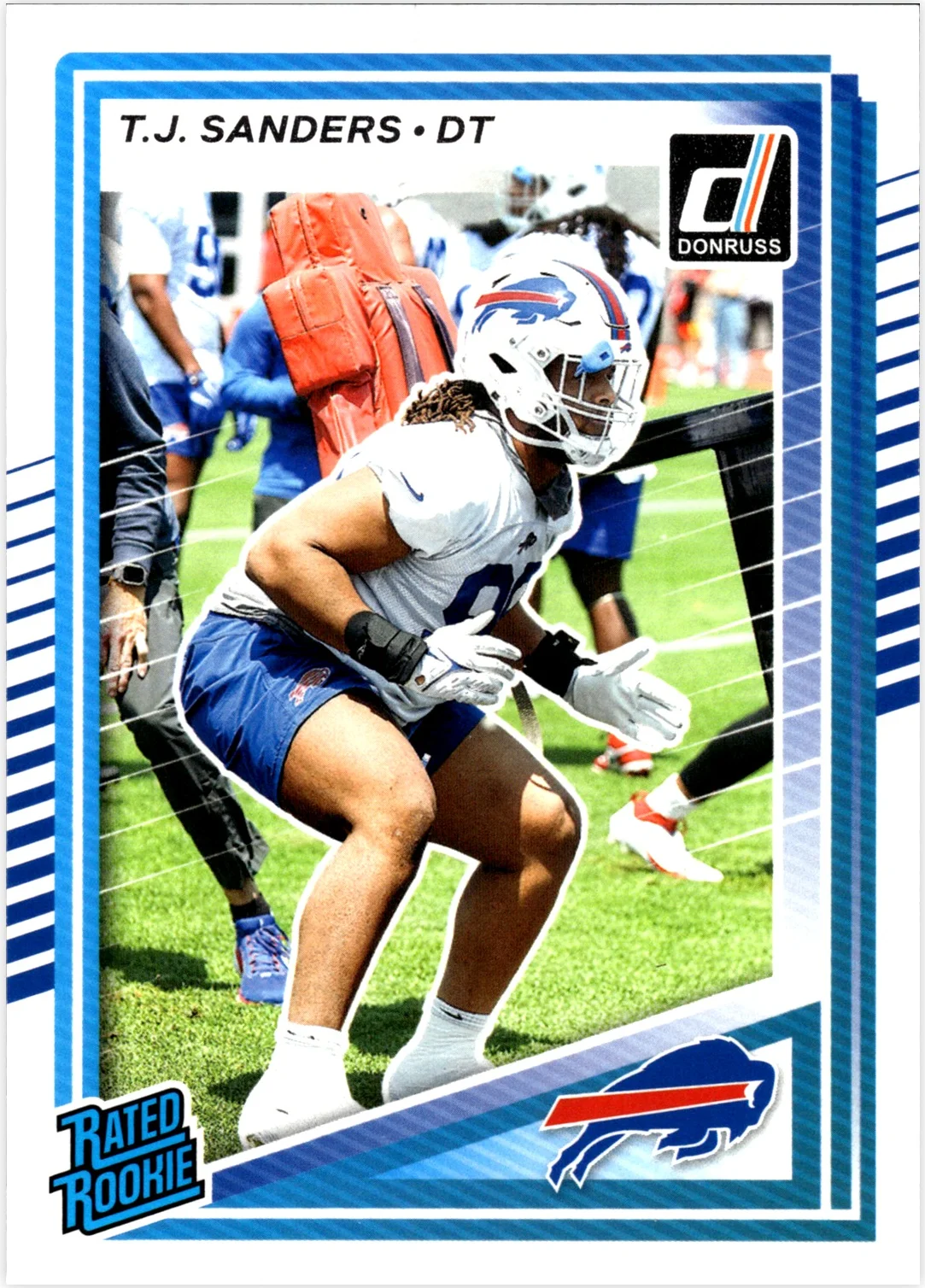 T.J. Sanders 2025 Donruss #351 football rookie card - Front