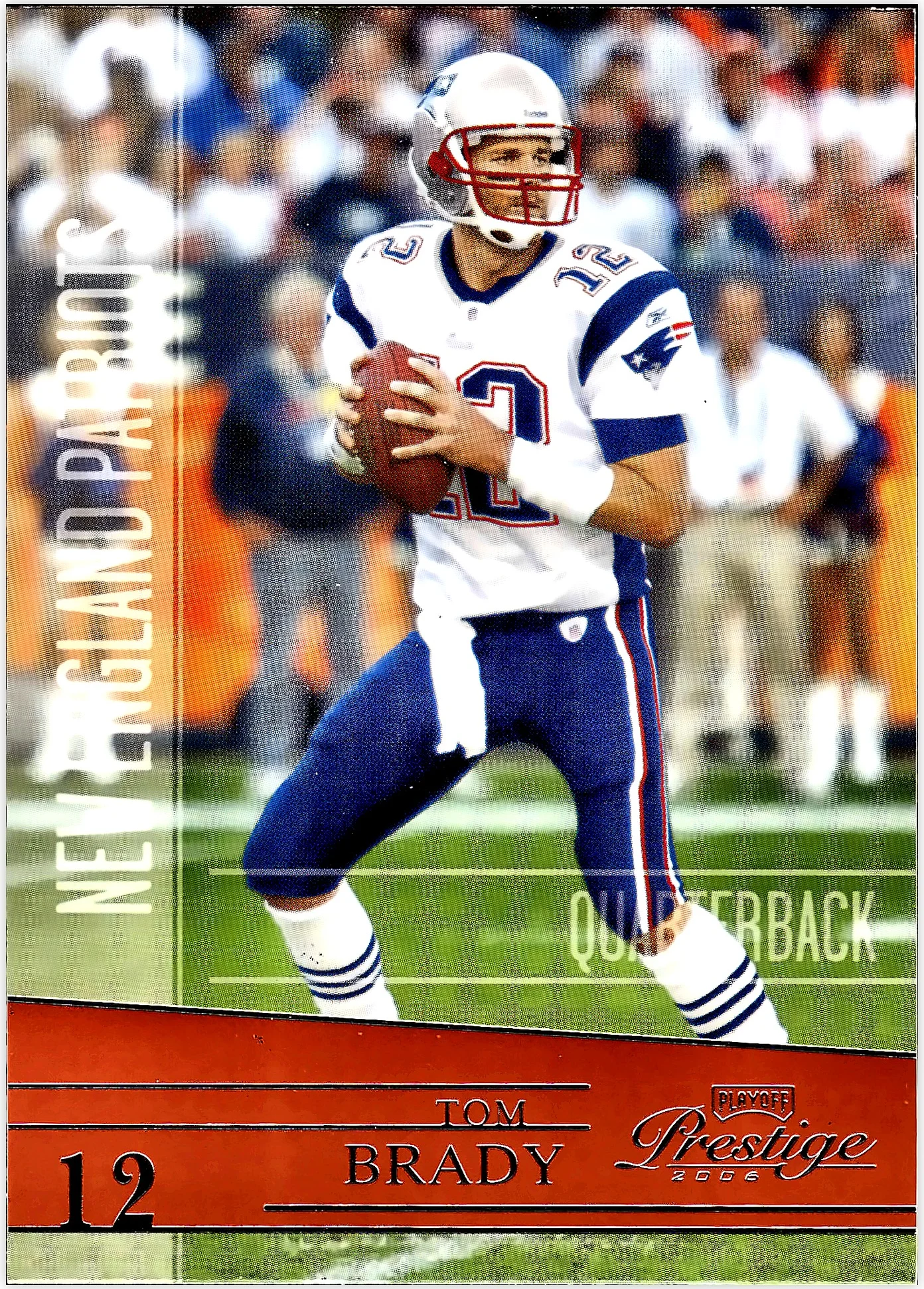 Tom Brady 2006 Playoff Prestige #95 football card - Front