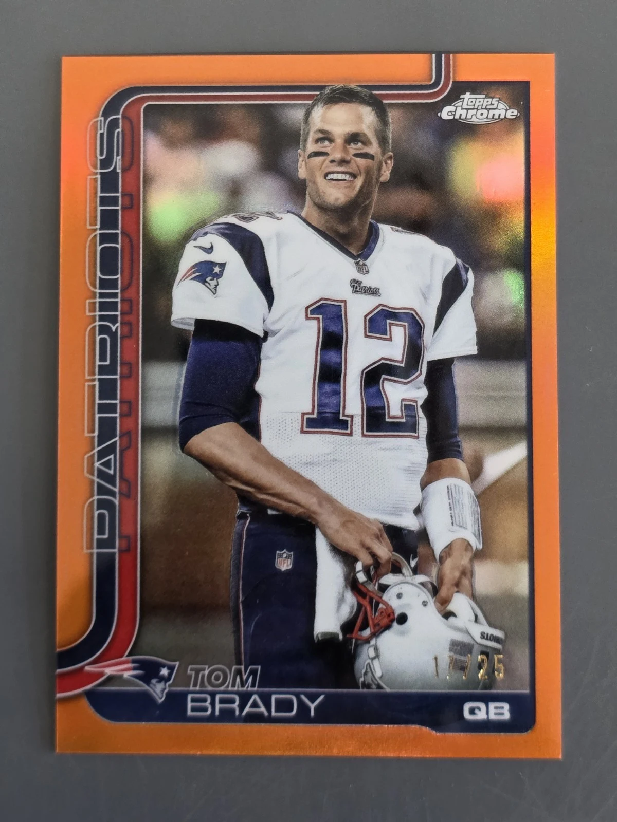 Tom Brady 2025 Topps Chrome Football card