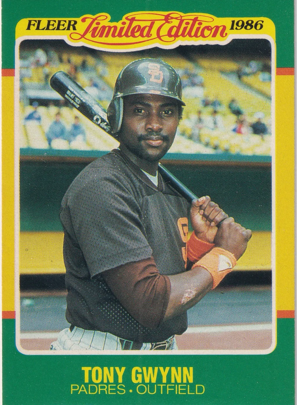 Tony Gwynn 1986 Fleer Limited Edition #22 baseball card - Front