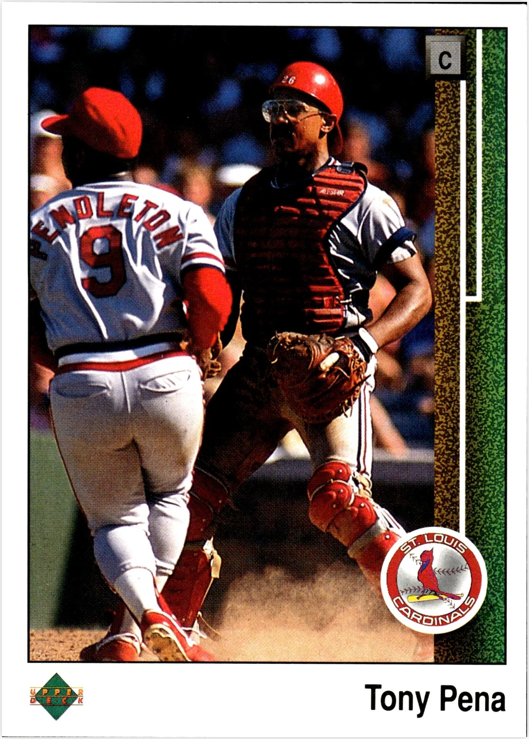Tony Pena 1989 Upper Deck #330 baseball card - Front