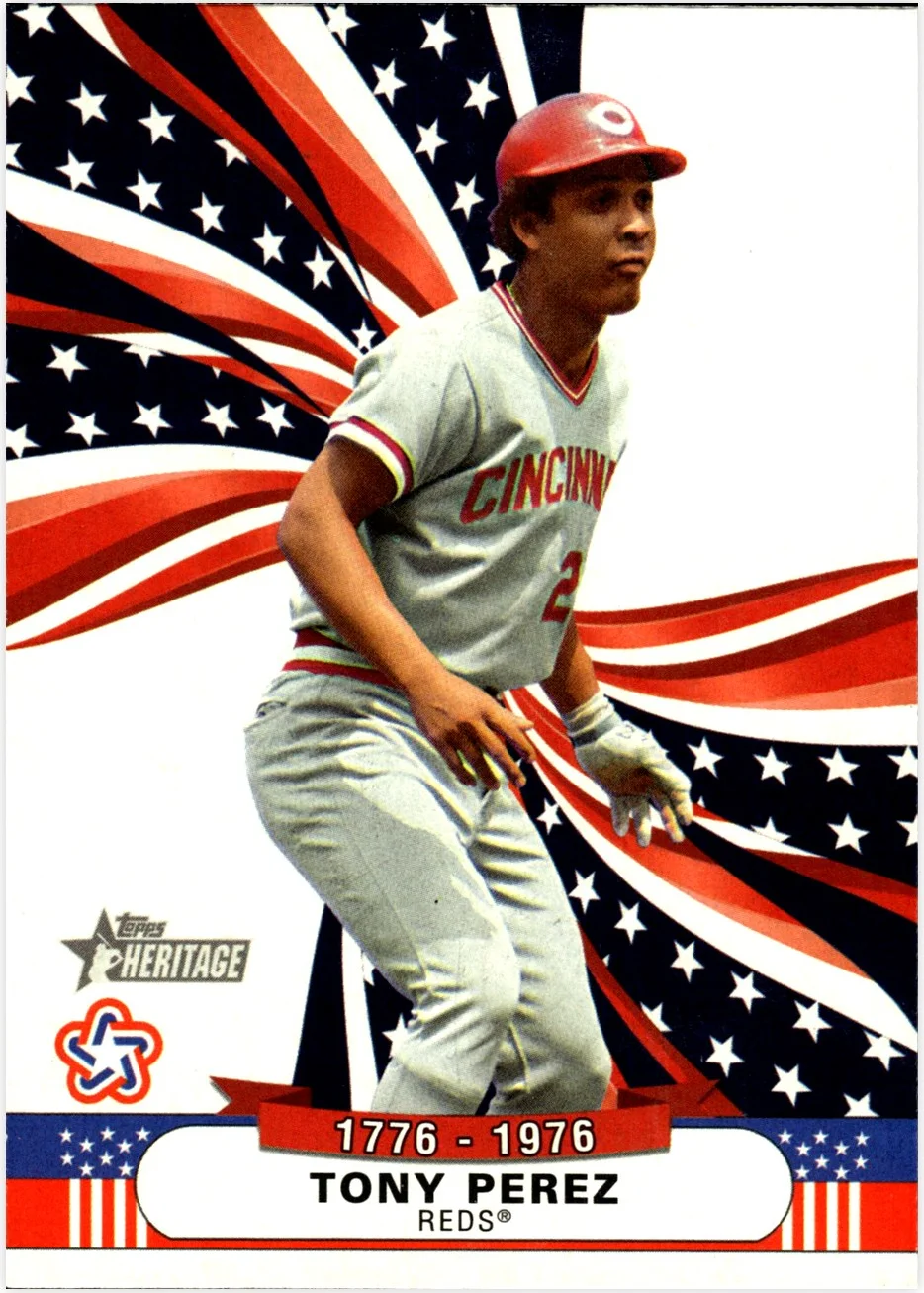 Tony Perez 2025 Topps Heritage #BS-12 Bicentennial Stars baseball card - Front