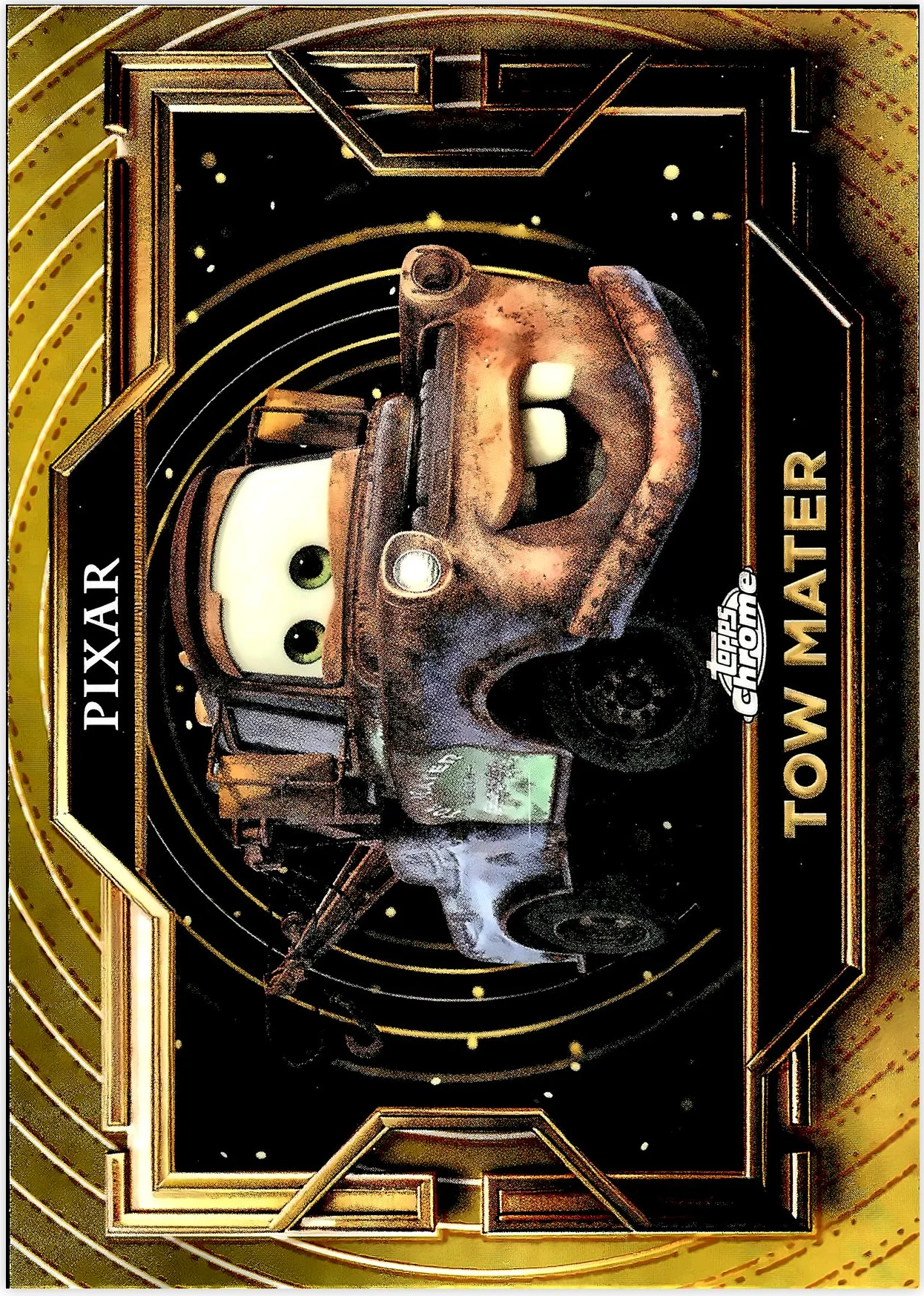 Tow Mater 2025 Topps Pixar Gold #37 trading card - Front