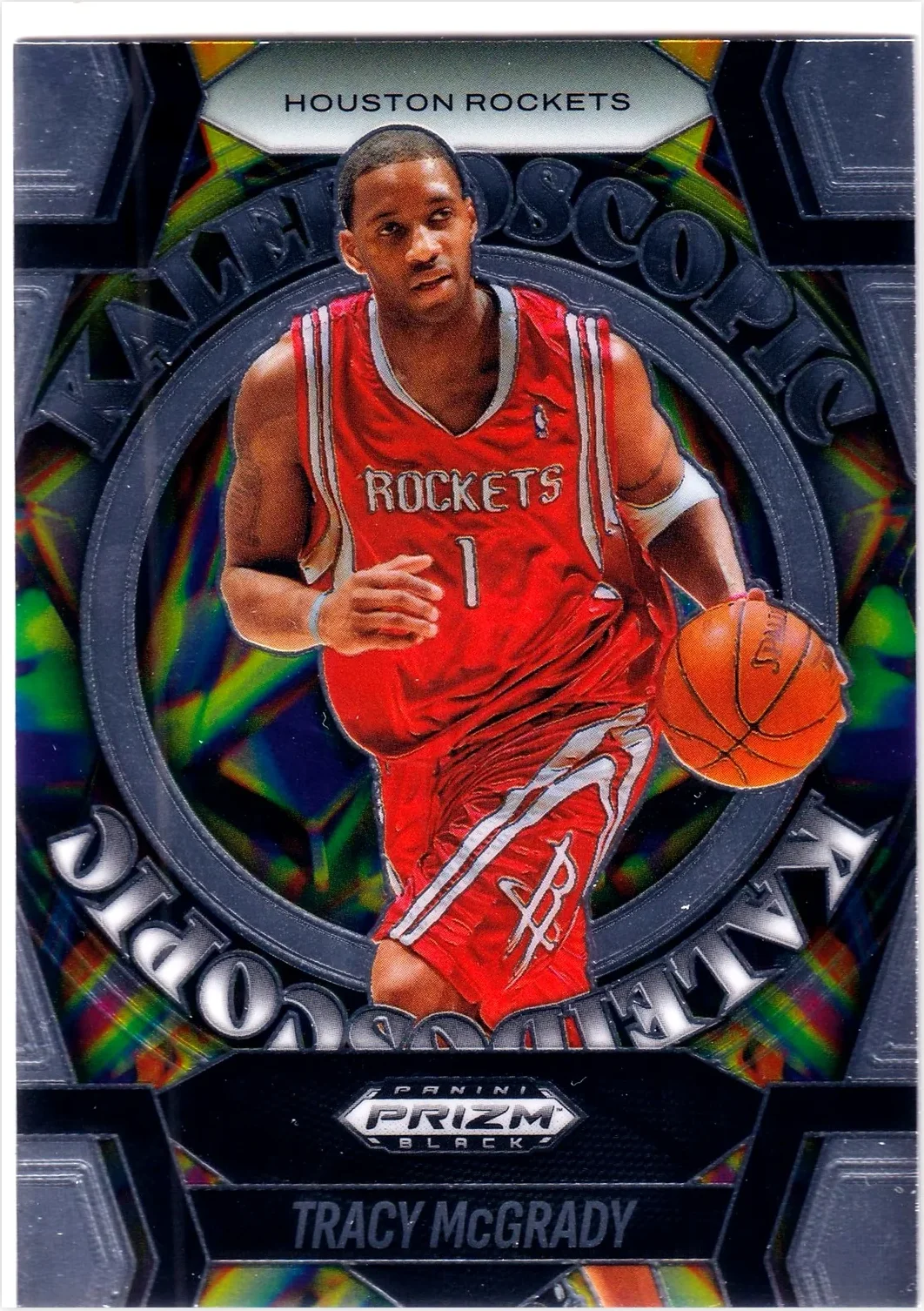 Tracy McGrady 2024-25 Panini Prizm Black #28 Kaleidoscopic basketball card - Front