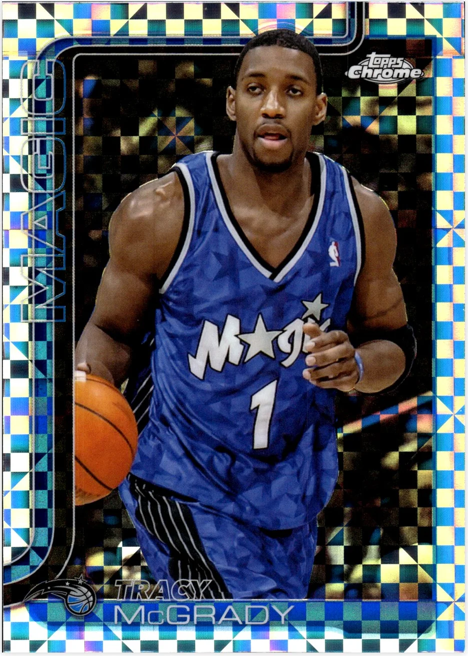 Tracy McGrady 2025-26 Topps Chrome #245 X-Fractor basketball card - Front