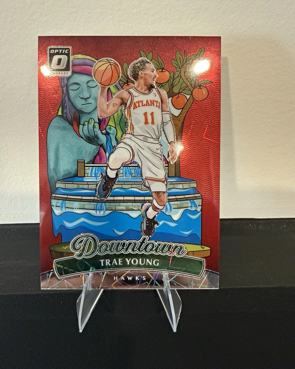 Trae Young #11 2024-25 Donruss Optic Basketball Downtown front