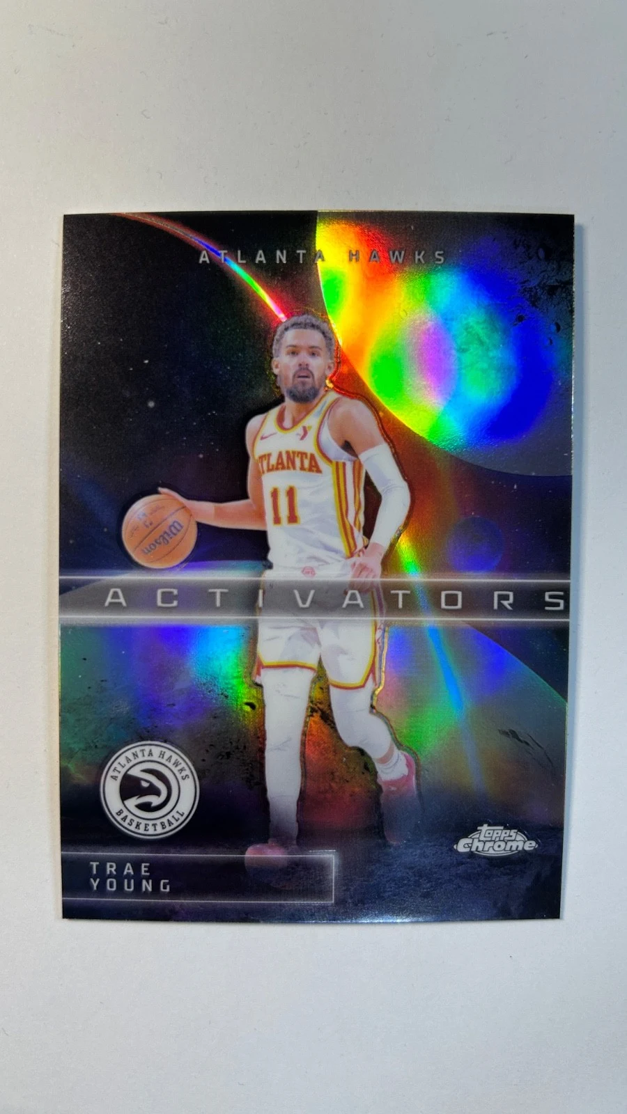 Trae Young 2025-26 Topps Chrome card